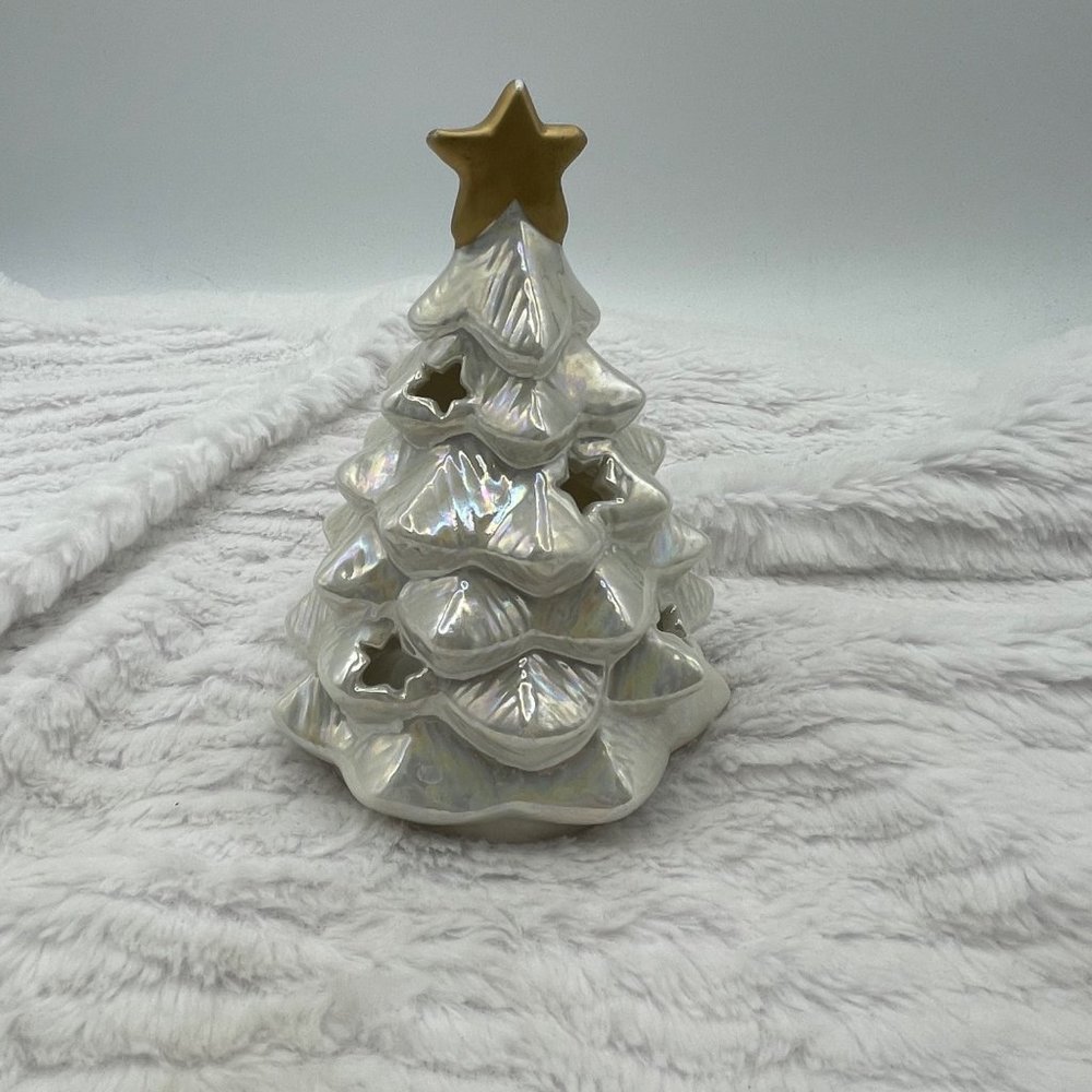 Vintage Christmas Tree Votive Candle Holder